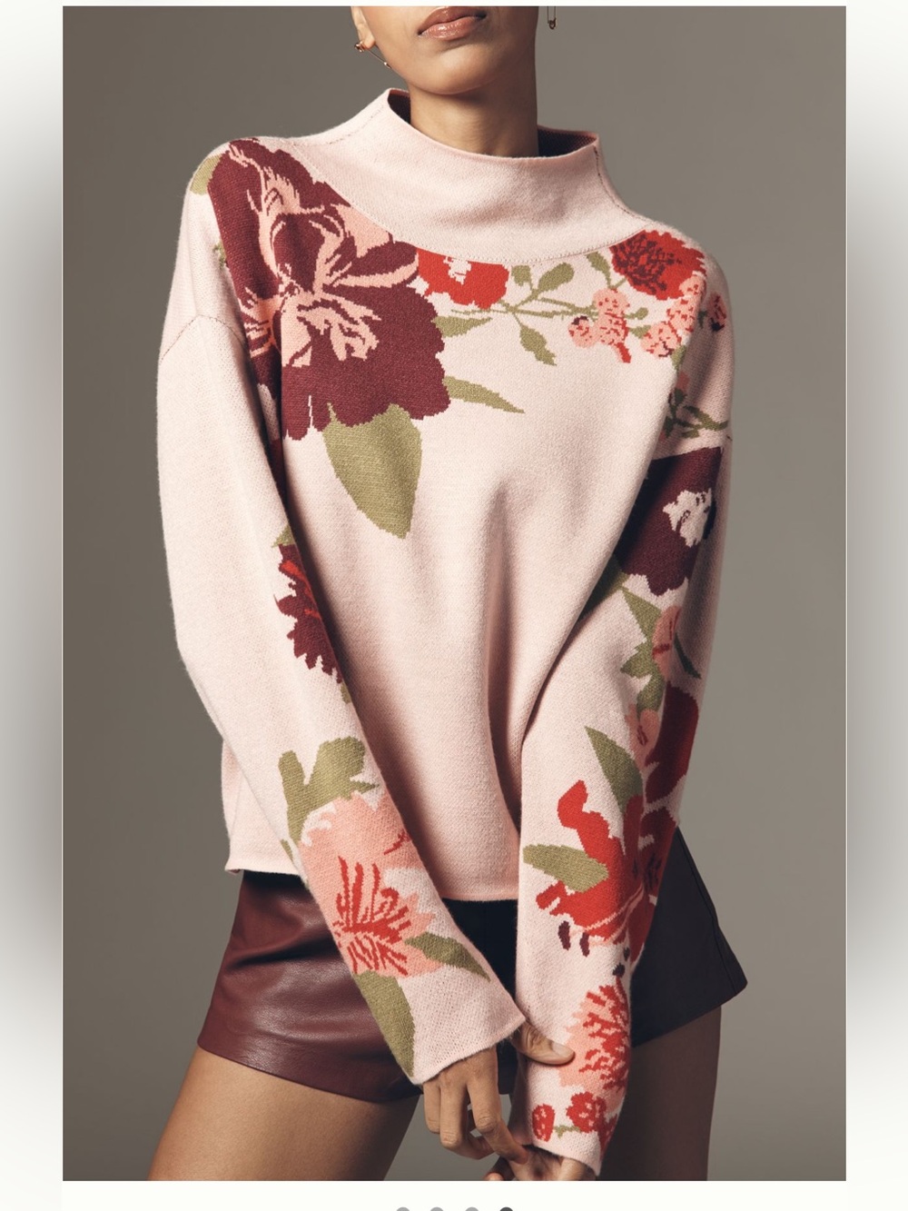 Carys Mock-Neck Sweater by Maeve